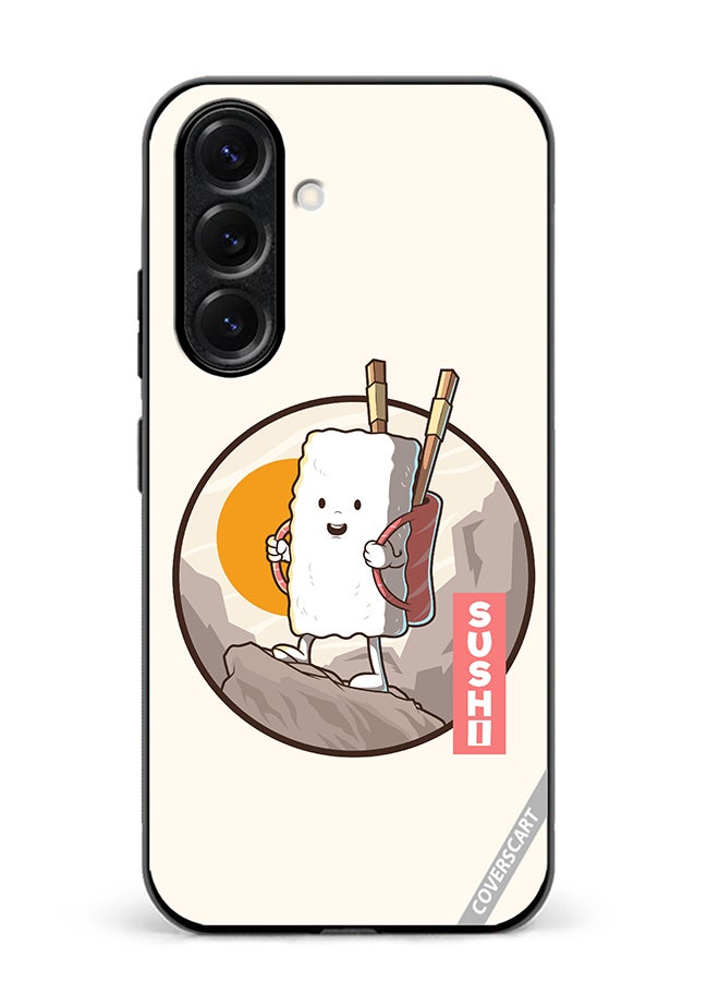 Protective Case Cover For Samsung Galaxy S25 Travel Sushi Design Multicolour