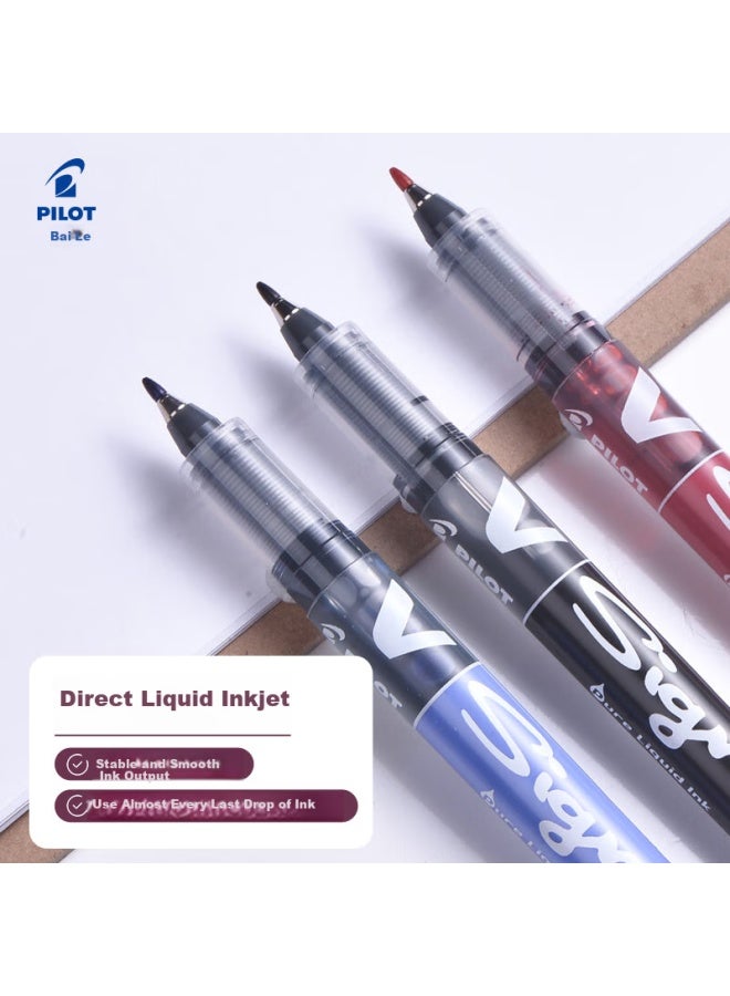 Pilot V5Rt Retractable Liquid Ink Rollerball Pen, 0.5Mm, Blue, Pack Of 2 - Image 3