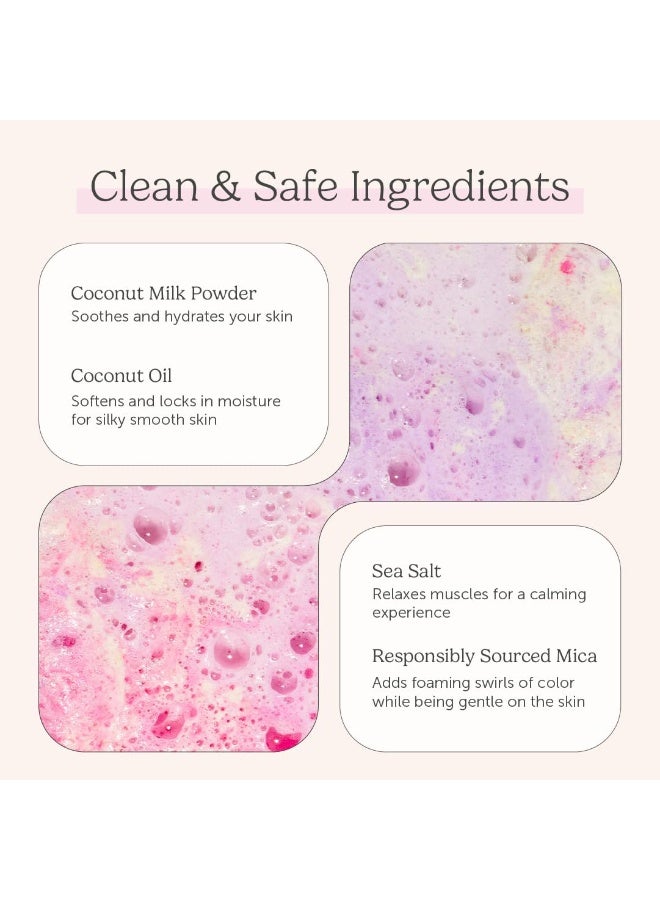 Nectar Life Coconut Milk Bath Soak, Sea Salt Bath, Bubble Bath, Natural Detox Foaming Body Soak, Foot Soak, Vegan Body Skin Care, 9 oz. (Unicorn Lemonade) - Image 5