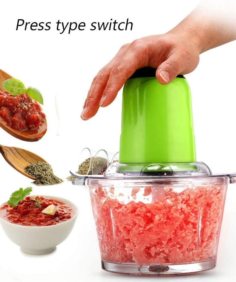 LOMESH Lomesh Electric Plastic 2 Ltr Small Meat Grinder Vegetable Grater Chopper Grinder Food Processor for kitchan Multicolour  - Image 3