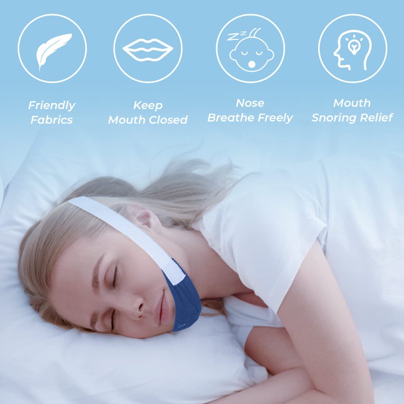 SyunsXoon Chin Strap Replace for ResMed, Adjustable Ventilation Chin Strap to Keep Mouth Closed and Reduce Air Loss, Anti Snoring Chin Straps for Men Women (2 Pack) - Image 4