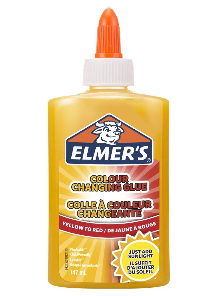 ELMER'S Liquid Color Changing Glue Yellow to Red Colour Glue - Image 1