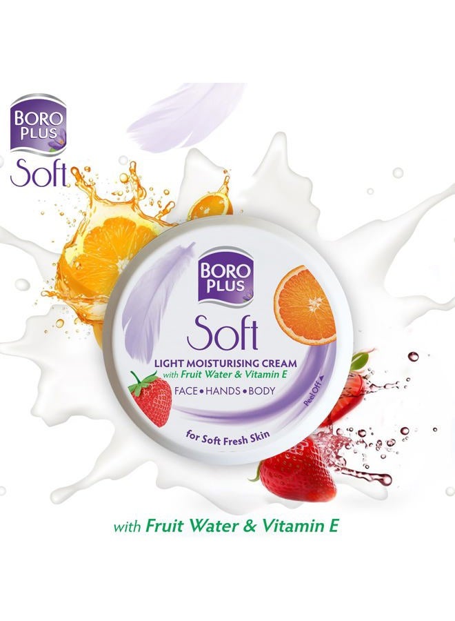 BoroPlus Soft Antiseptic Cream | Light & Non-sticky | Provides 24 hour moisturisation|Ayurvedic Cream for all seasons |Hand Cream, Body Cream & Face Cream | Vitamin E - 100 ml - Image 2