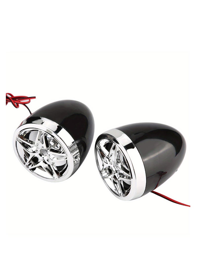 Waterproof Motorcycle MP3 Player Stereo Speaker System USB Memory Card Carrier - Image 5