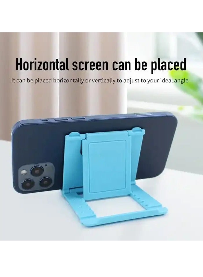 AROAQ Cell Phone Stand, Portable And Foldable Desk Phone Holder, Adjustable Angle Smartphone Support Tablet Stand, Compact And Durable Universal Desk Stand For All Mobile Smart Phone, (Black And Yellow) - Image 5