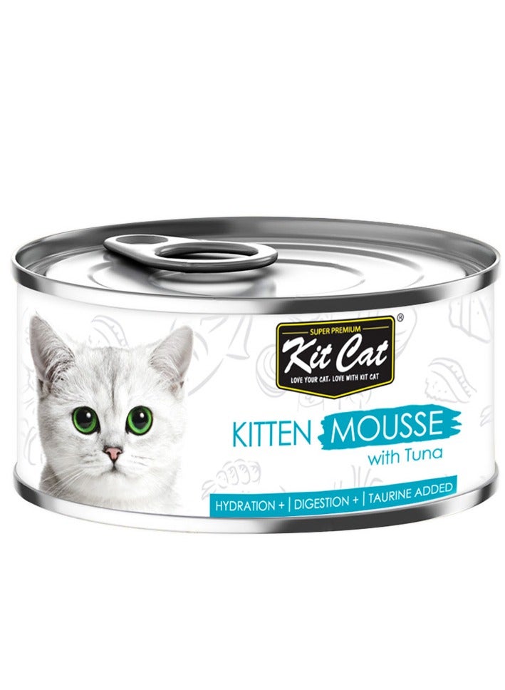 Kit Cat 24 Kit Cat Kitten Mousse with Tuna 80g - Image 2