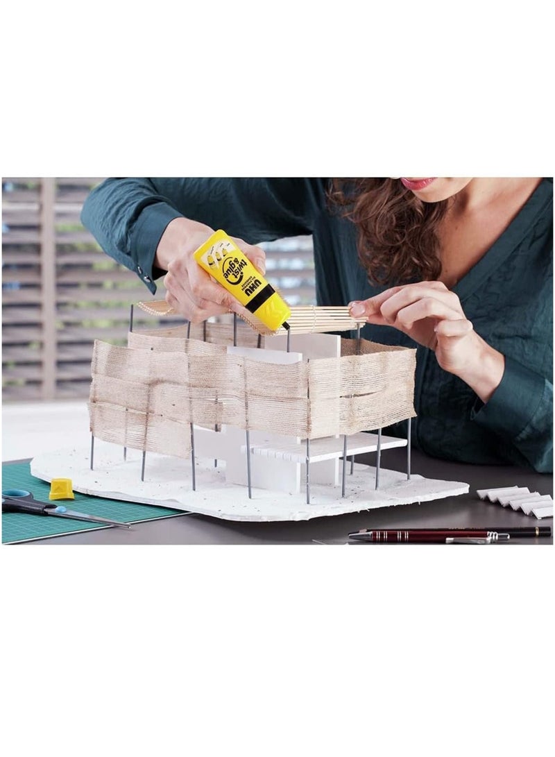 UHU 2-Piece All Purpose Adhesive With Twist Applicator 35ml Content Per Tube - Image 2