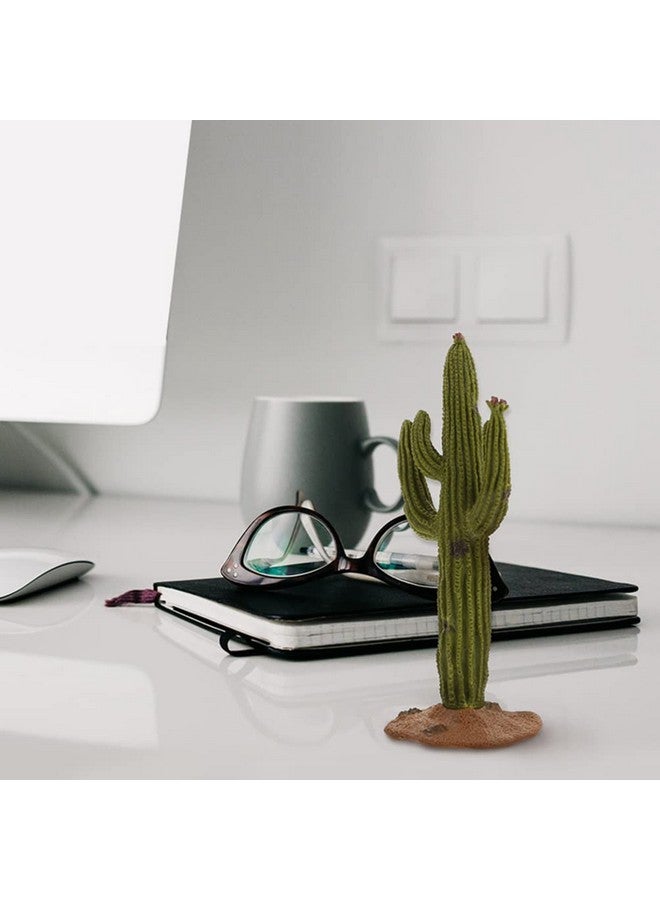 ديسبورتبل نباتات الصبار القابلة للحمل في تيراريوم، قطعتان من نباتات الزواحف لتزيين تيراريوم - 5.5 بوصة محاكاة نبات الصبار لتزيين المناظر الطبيعية للسلحفاة والسحلية والوزغة والتنين الملتحي - Image 4