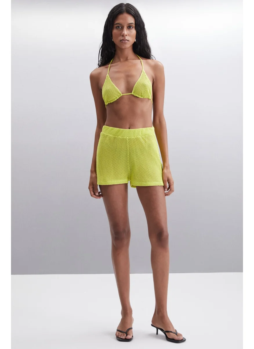 جريميلانج Eulara Women's Cotton Slim Lime Bustier