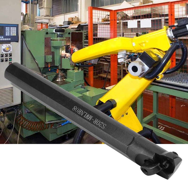 Lathe Boring Bar Holder, With WNMG0804 Blade Lathe Grooving Tool Holder, High Hardness S20R-MWLNR08 Turning Tool Holder Set, for CNC Milling Machine Lathe - Image 4