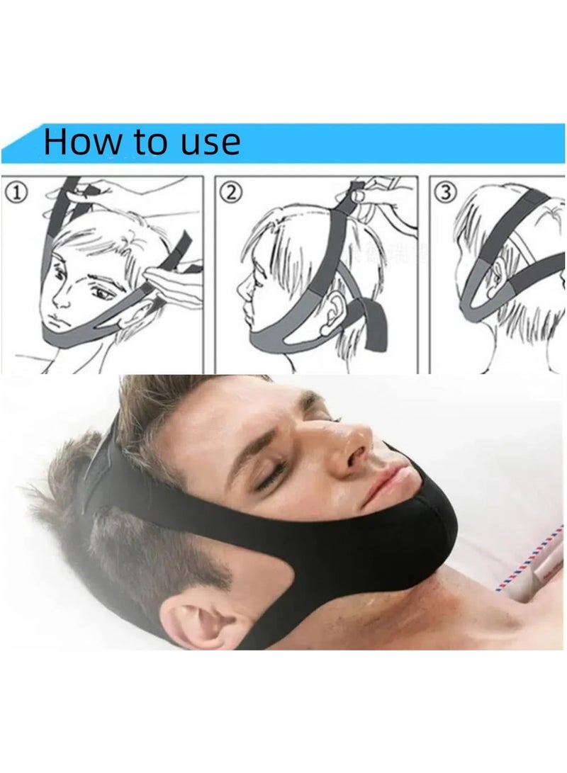 Anti-Snoring Chin Strap – Adjustable Jaw Belt for Men & Women, Keeps Mouth Closed for Better Sleep - Image 5