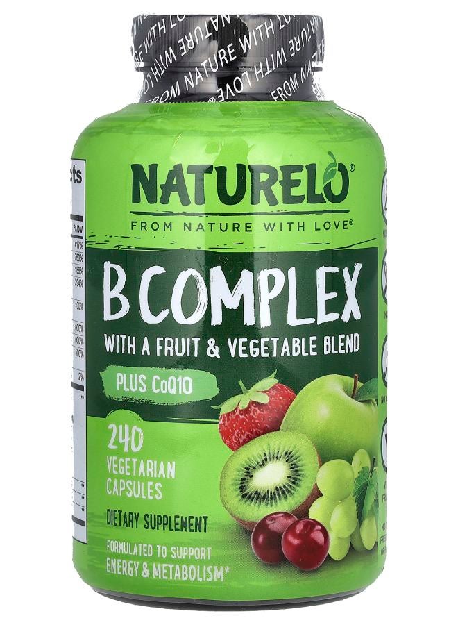 B Complex with a Fruit & Vegetable Blend Plus CoQ10 240 Vegetarian Capsules
