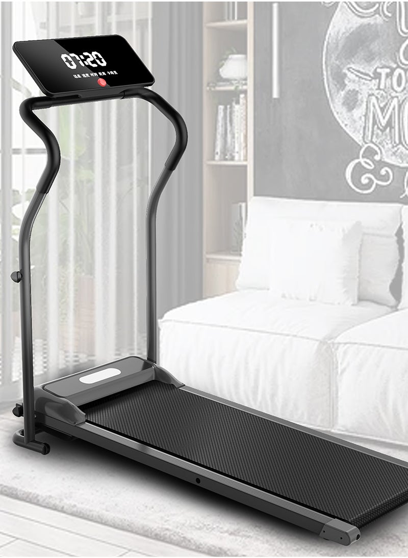 ETG - 1-12 KM/H, Small Home Treadmill with High-Definition Screen, Display Panel Control, with Bracket, Installation-Free and Foldable - Image 1