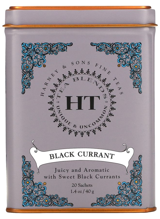 HT Tea Blends Black Currant Tea 20 Tea Sachets 1.4 oz (40 g)