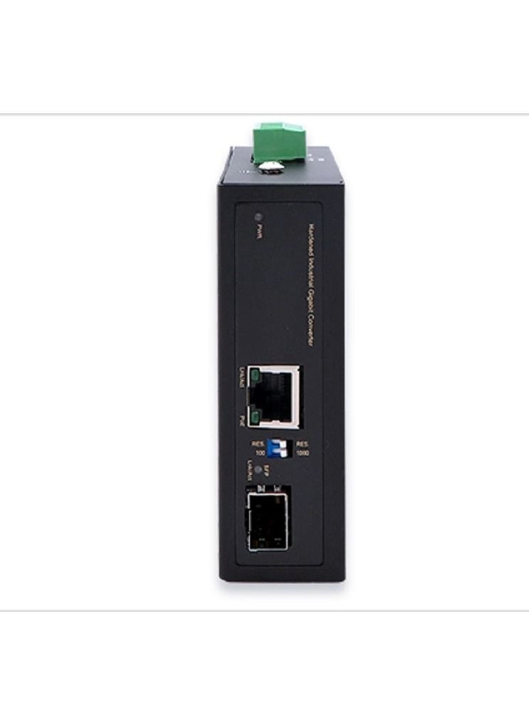REPOTEC RP-IMC811FP: 10/100/1000Base-TX to 100/1000Base-X SFP Industrial PoE+ Media Converter  - Image 2