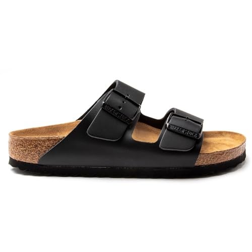 Birkenstock Unisex Arizona Black Leather Sandal 41 N EU - Image 1