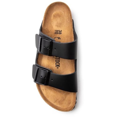 Birkenstock Unisex Arizona Black Leather Sandal 41 N EU - Image 4