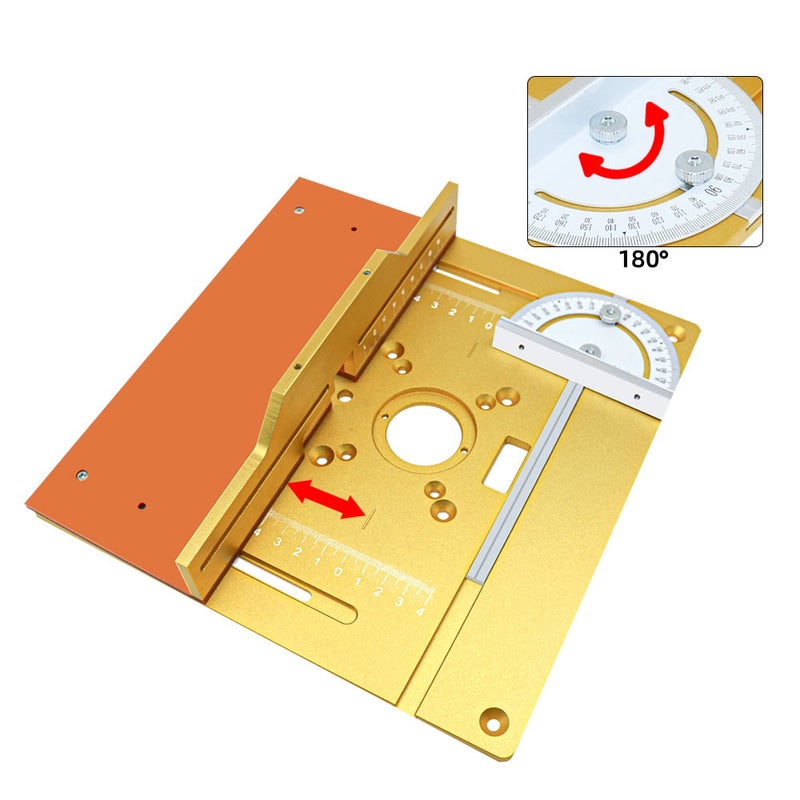 Set of 3 Router Table Insert Plate Aluminum Alloy Wood Milling Flip Board Trimming Machine Engraving Auxiliary Tool Woodworking Benches - Image 4