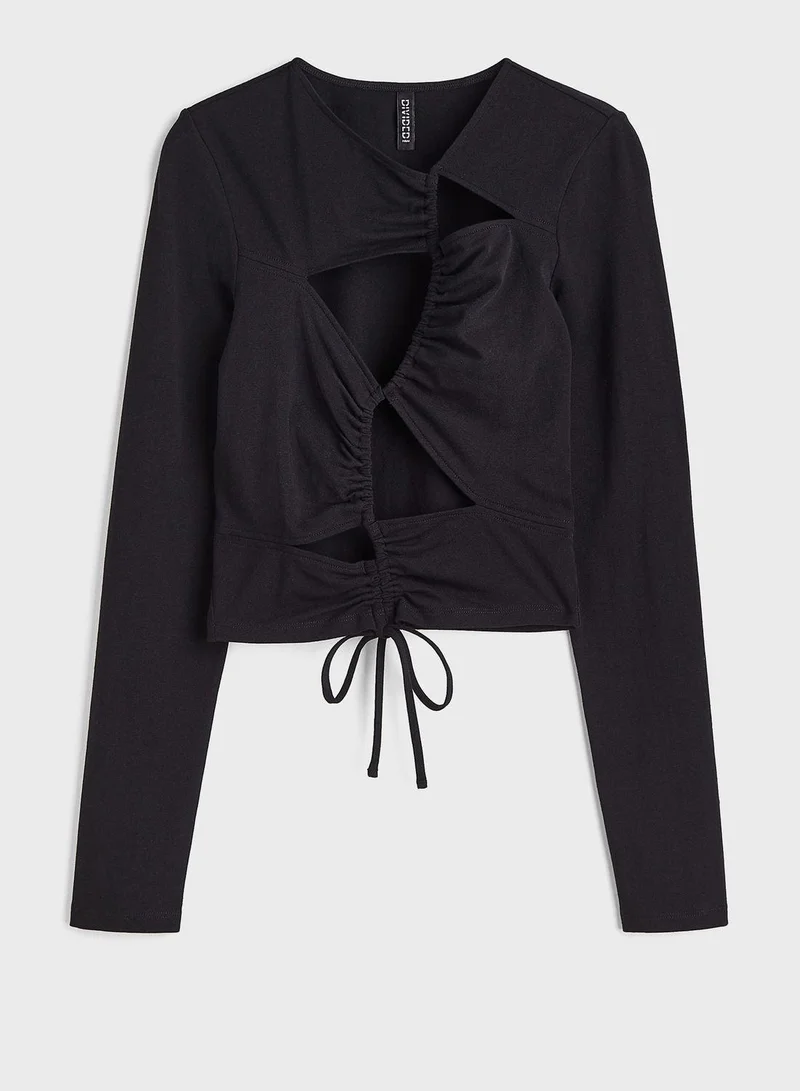 H&M Cut Out Detail Top