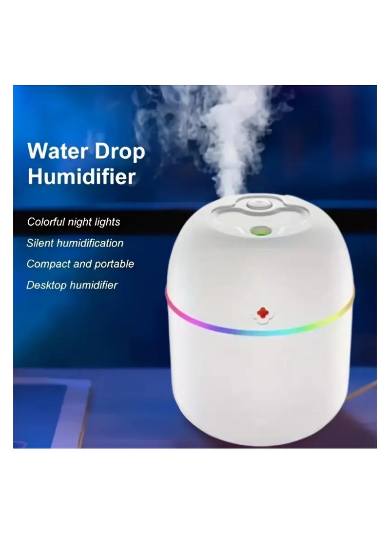 Generic Colorful USB Charging Portable Air Humidifier With LED Night Lamp - Mood Light for Bedroom, Living Room, Office Desk, Car  - Image 2
