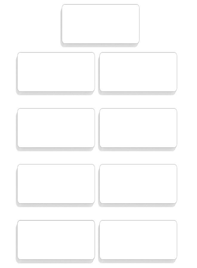 Mositear 54pcs Magnetic Dry Erase Labels White Name Tags Flexible Reusable Magnetic Label Stickers for White Board Refrigerator Locker Size 3.2"x1.2" - Image 1