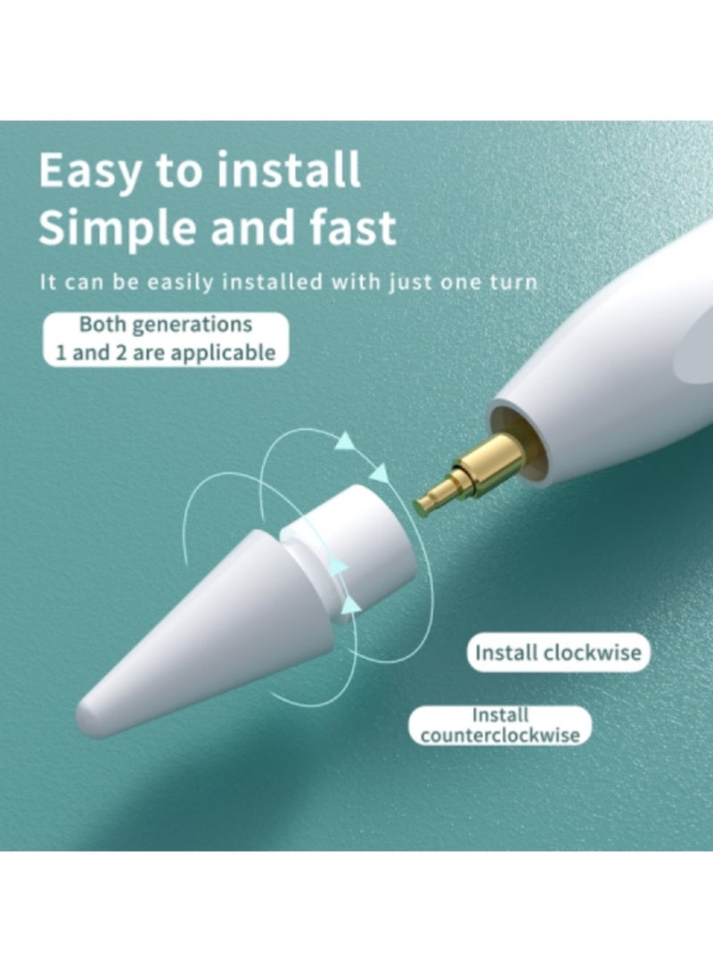 AROAQ M1 Premium Pen Tips for Apple Pencil 1 / 2 (White)  - Image 5