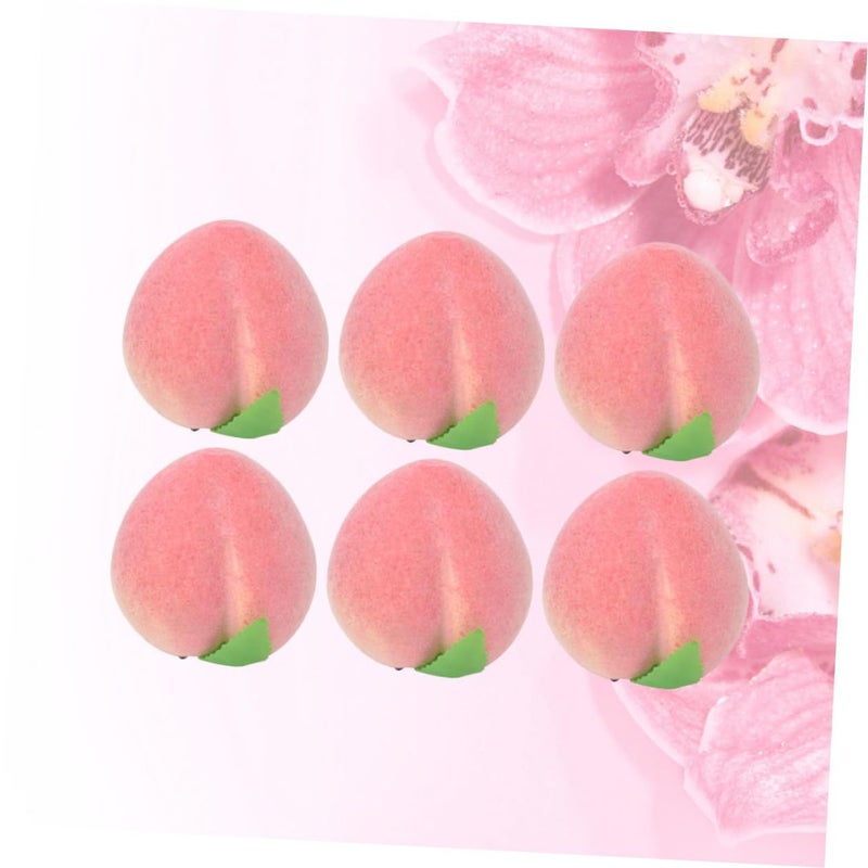 12 Pcs Peach Photography Props Fake Fruit for Party Display - Image 4