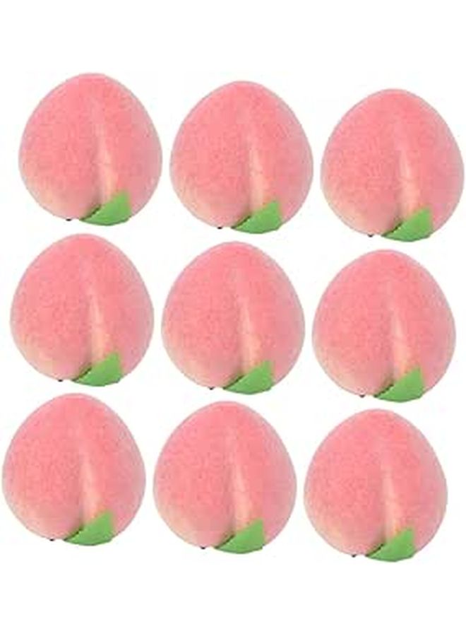 12 Pcs Peach Photography Props Fake Fruit for Party Display - Image 1