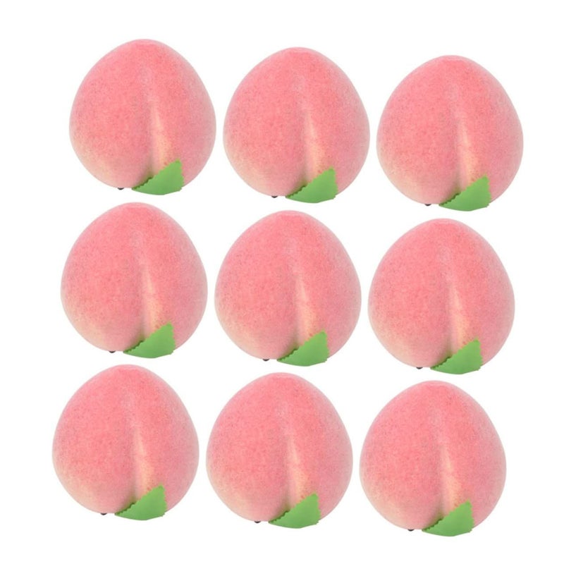12 Pcs Peach Photography Props Fake Fruit for Party Display - Image 2