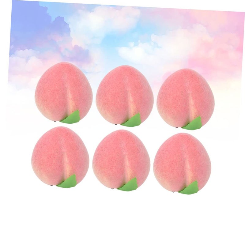 12 Pcs Peach Photography Props Fake Fruit for Party Display - Image 5