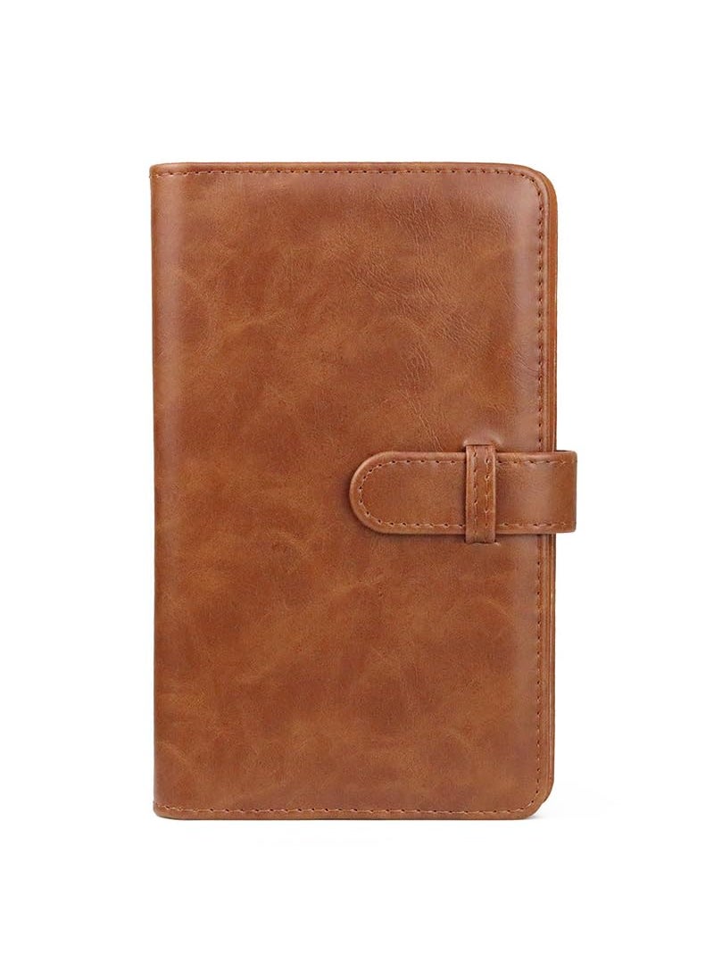 ZIKKON ZIKKON 2x3 inch Mini Photo Album 96 Photo Pocket Storage Album for fujifilm instax mini film used in Mini 12119 907099Liplay Evo Mini 3 Photo CardsTickets Business CardsBrown  - Image 1