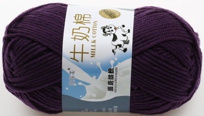 Five-strand Milk Cotton Wool Milk Cotton Special Price Hand-woven Medium-thick 5-strand Baby Wool Baby Wool Doll Line 17 Violet 