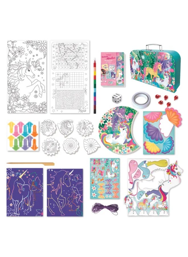 Box Candiy Unicorn Adventure - Travel Suitcase Multi Craft And Activity Set BCS2107 - Image 3