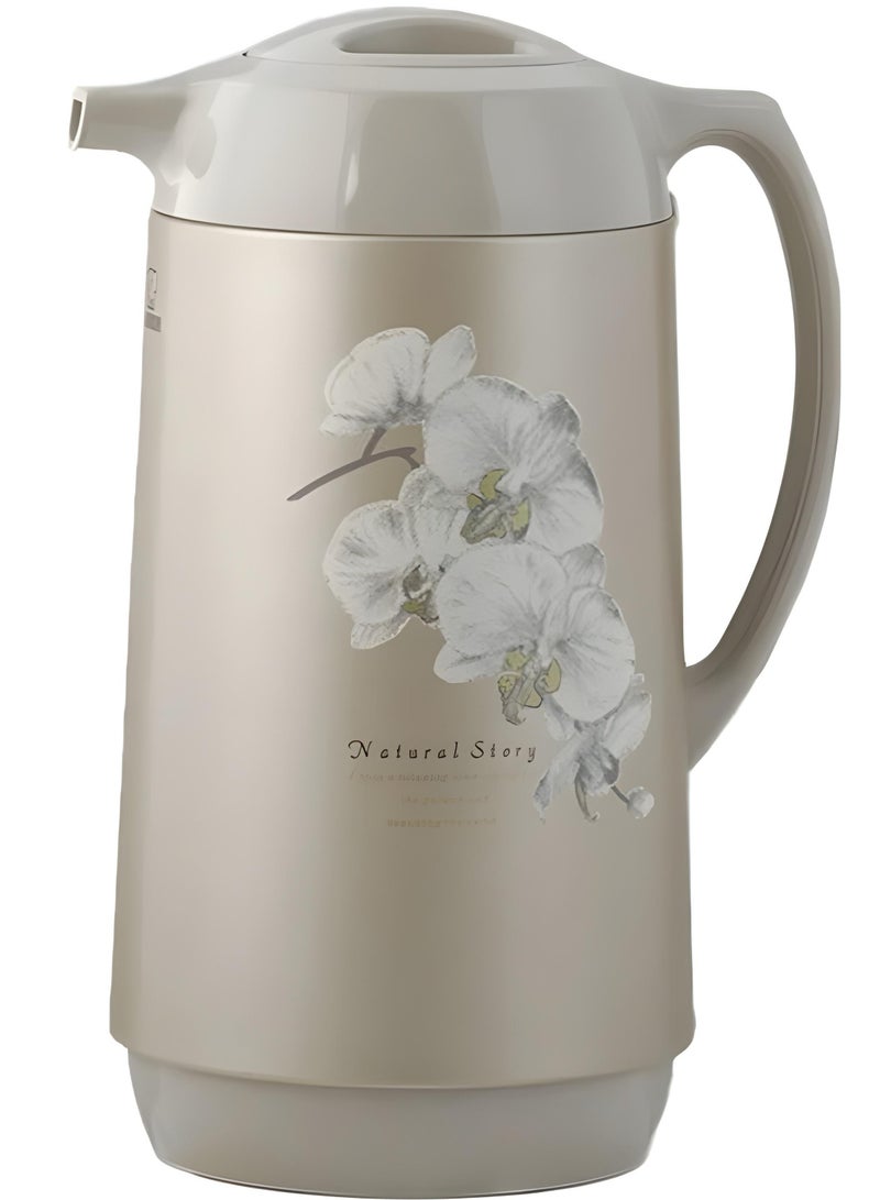 زوجيروشي ترمس  - زوجيروشي ياباني - أبو فيل  - سعة 1 لتر - لون بيج - Image 2