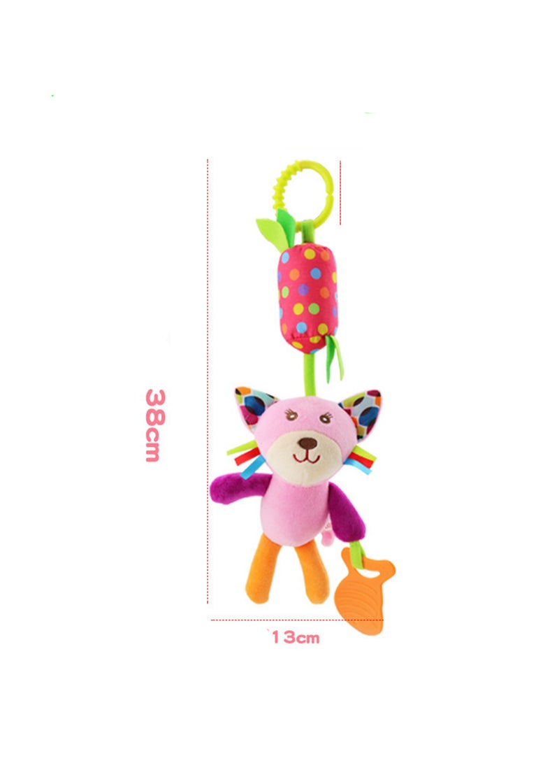 Animal Wind Chimes Bed Hanging, Stroller Pendant, Bell Wind Chimes Car Hanging With Teether (Owl Wind Chime) - Image 2