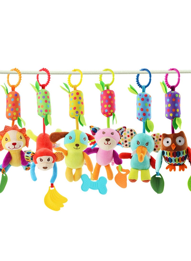 Animal Wind Chimes Bed Hanging, Stroller Pendant, Bell Wind Chimes Car Hanging With Teether (Owl Wind Chime) - Image 3