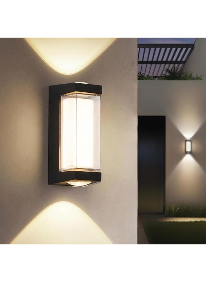 AFN Modern Outdoor Wall Light Fixture with Up and Down Lighting Effect, Waterproof and Durable Design, Perfect for Garden, Patio, Porch, or Pathway Illumination Enhancing Security and Aesthetic Appeal - Image 1