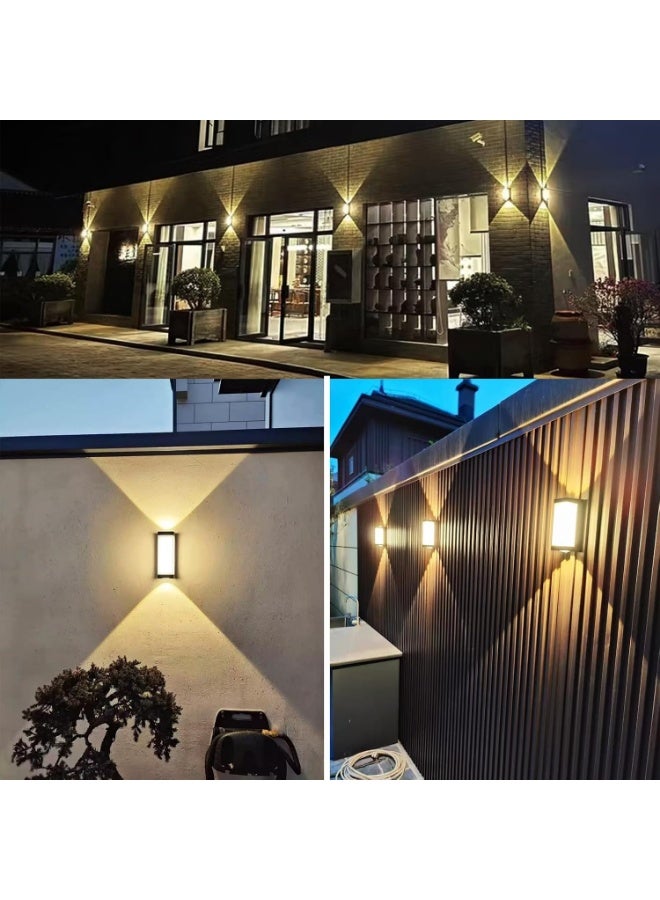 AFN Modern Outdoor Wall Light Fixture with Up and Down Lighting Effect, Waterproof and Durable Design, Perfect for Garden, Patio, Porch, or Pathway Illumination Enhancing Security and Aesthetic Appeal - Image 2