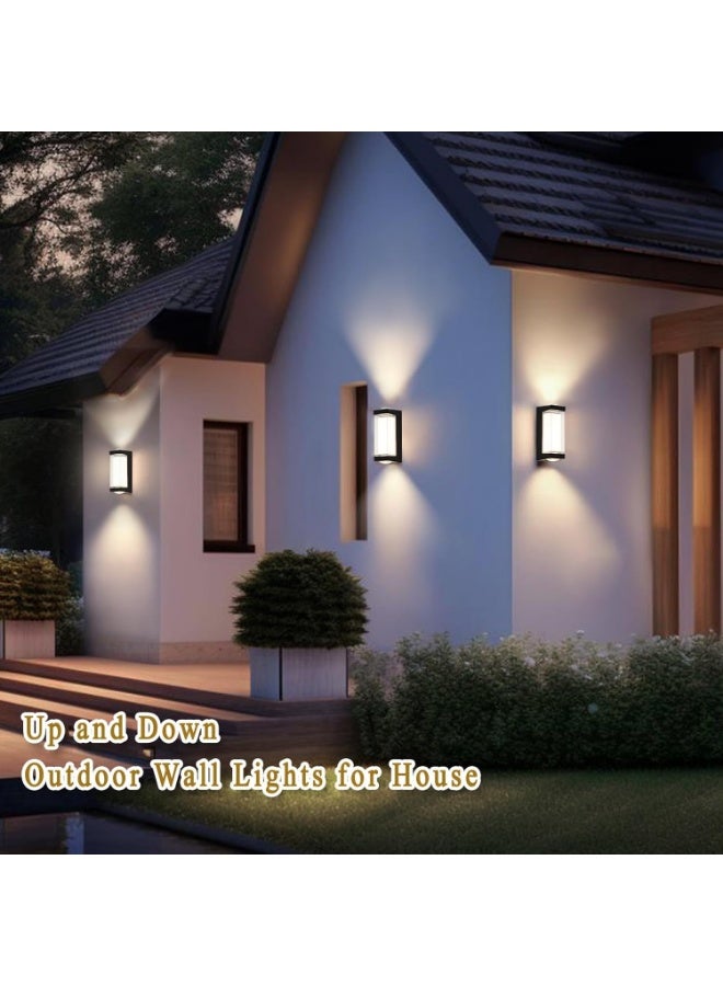 AFN Modern Outdoor Wall Light Fixture with Up and Down Lighting Effect, Waterproof and Durable Design, Perfect for Garden, Patio, Porch, or Pathway Illumination Enhancing Security and Aesthetic Appeal - Image 3