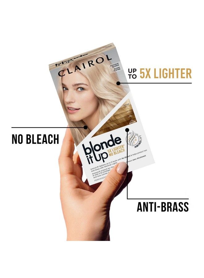 CLAIROL صبغة شعر دائمة بلوند إت أب بلوند أشقر بلاتيني عبوة من قطعة واحدة - Image 5