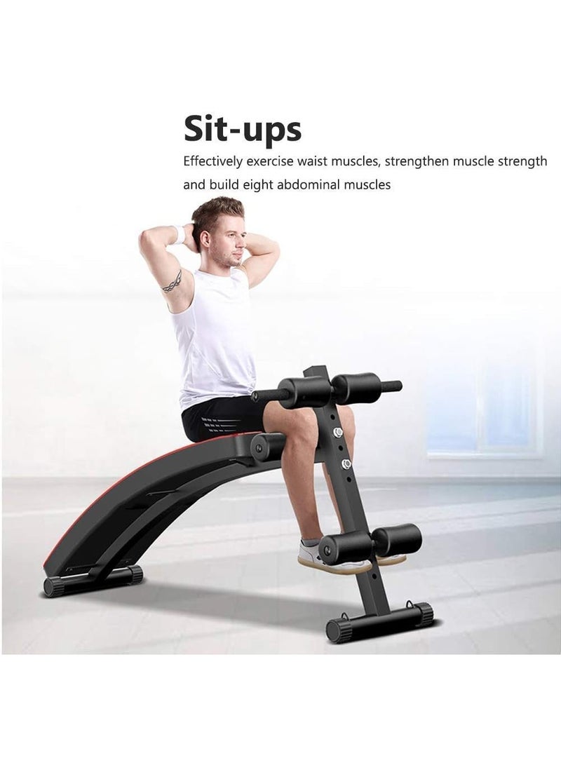 ALCOACH Folding Dumbbell Bench Height Adjustable Incline Exercise Bench， Multi-Functional Home Gym Strength Training Workout Station - Image 2