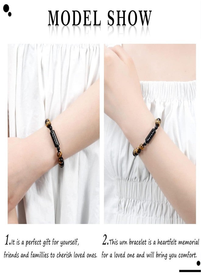 Hearbeingt Cremation Jewelry Urn Bracelet for Ashes Braided Rope Beads Cremation Bangle Chakra Healing Balancing Memorial Keepsake Ashes Bracelet for Women Men - Image 5