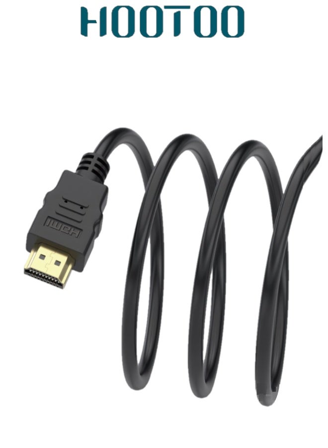 هوتو كيبل HDMI من HOOTOO – وصلة HDMI إلى HDMI بطول 5 أمتار، تدعم دقة 4K فائقة الوضوح. كيبل قوي وعالي الجودة بطول 5 متر لصورة واضحة وأداء ثابت. - Image 1