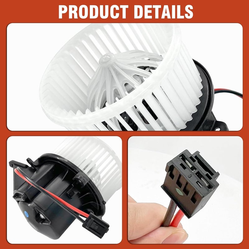 COOLIGO Front AC Heater Blower Motor with Fan for Porsche Panamera 2010-2016 - Image 4