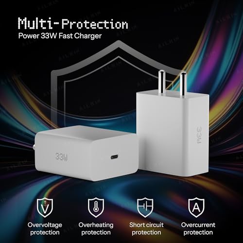 AILKIN 33W USB Type C Fast Charger Adapter with USB C to Type C Cable Compatible for Nothing Phone 3a/3a/3a Pro/2/2a/2 Pro/2a Plus/CMF Phone 2/2 Pro/1/Tablet/Samsung M35/M15/F15/M14 & Other Devices - Image 5