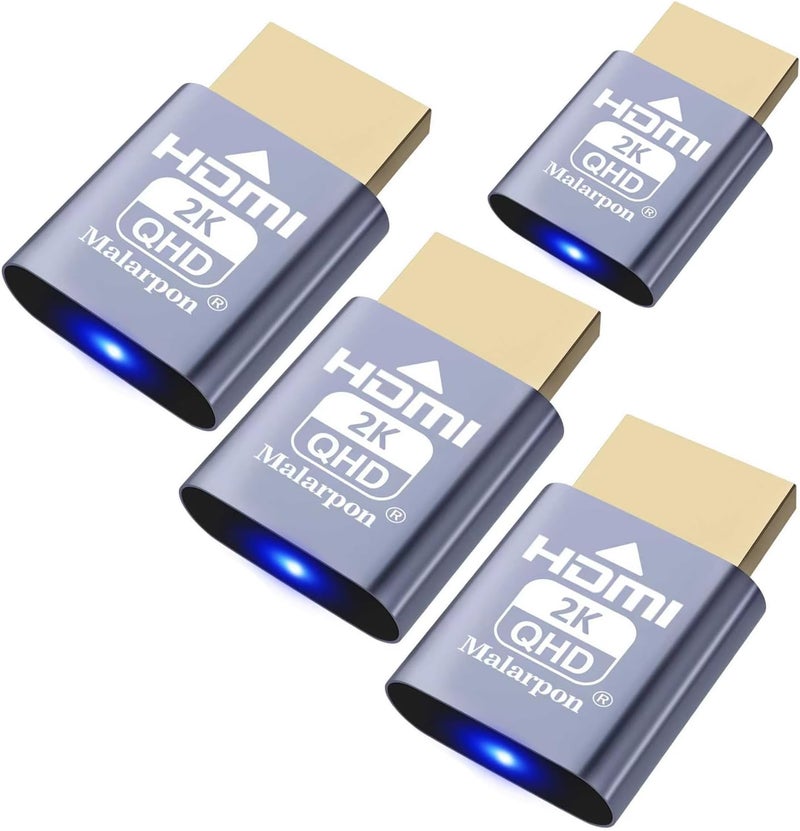 Malarpon موصل HDMI وهمي مناسب لمحاكي العرض بدون رأس DDC EDID مع Windows Mac OSX Linux رائع لدعم تسريع الرسوميات 1920x1080@60Hz 6P - Image 1