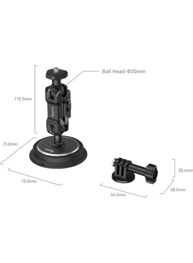 SMALLRIG SmallRig Magic Arm & Magnetic Suction Cup Mounting Support Kit for Action Cameras - Image 3