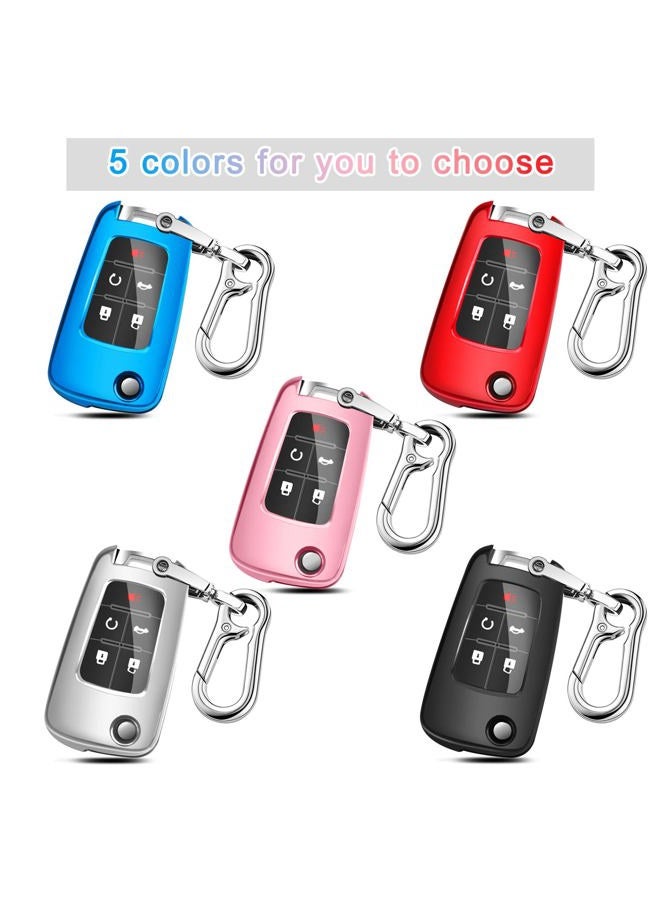 QBUC for Chevrolet Key Fob Cover With Keychain for Chevy Chevrolet Malibu Cruze Camaro Volt Equinox Sonic Impala Buick Regal - Image 5