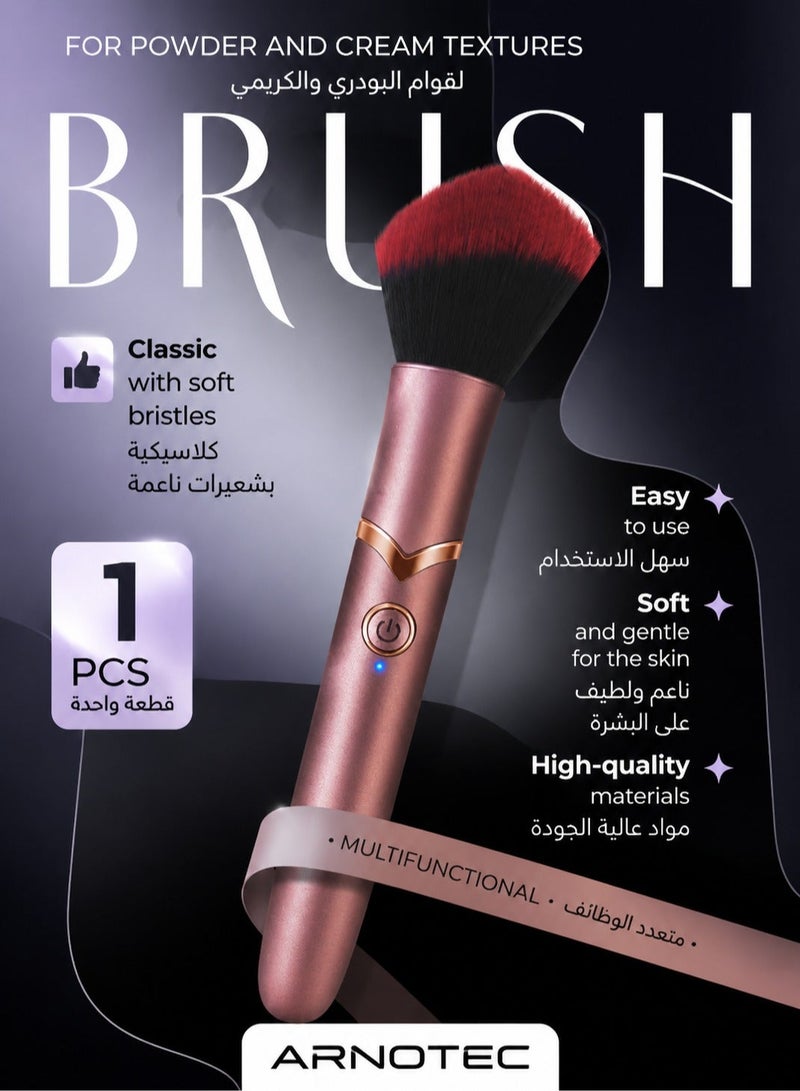 ARNOTEC Ultra-Soft Makeup Brush for Foundation & Powder – Portable Cosmetic Applicator for Smooth, Even Coverage - Image 1