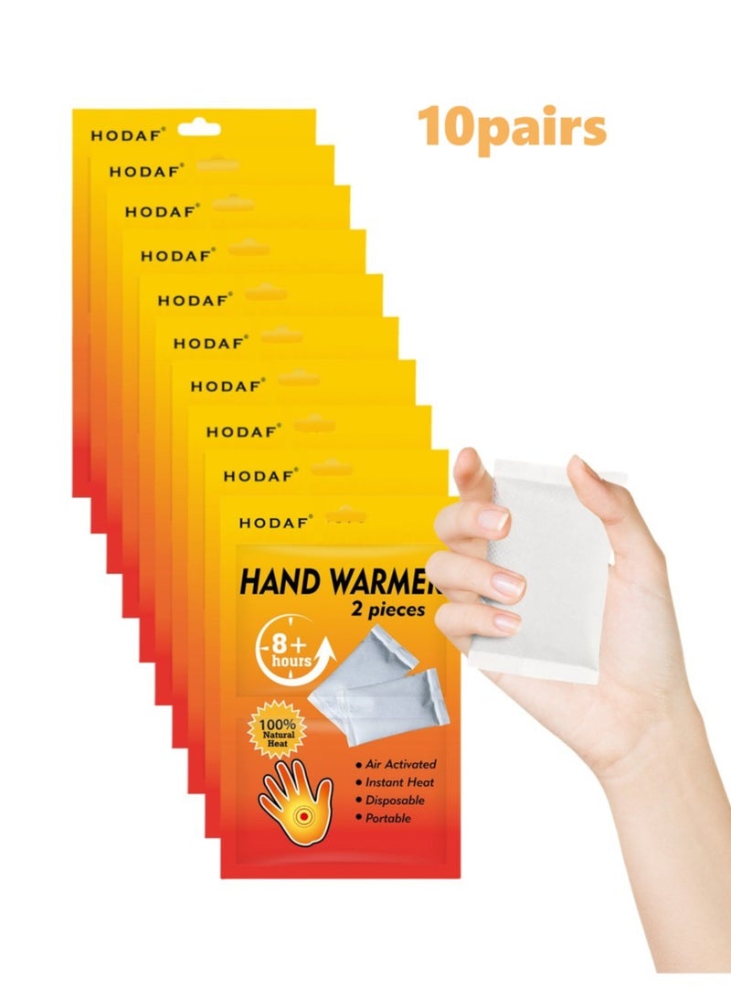Hodaf 10Pairs Hand Warmers,Body Warmers,Winter Foot Warmers for Skiing,Camping, Hiking or Fishing - Image 1